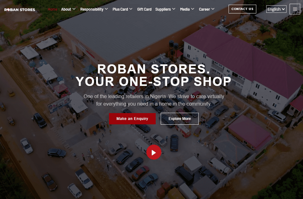 Roban Stores Website