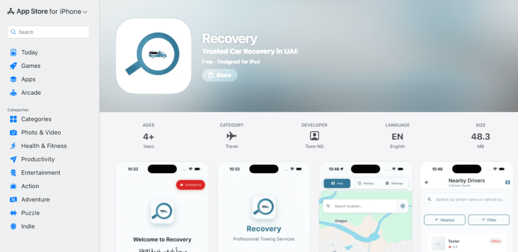 Mobile App Development – Recovery App